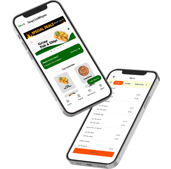 Di Vito’s Linlithgow app mockup