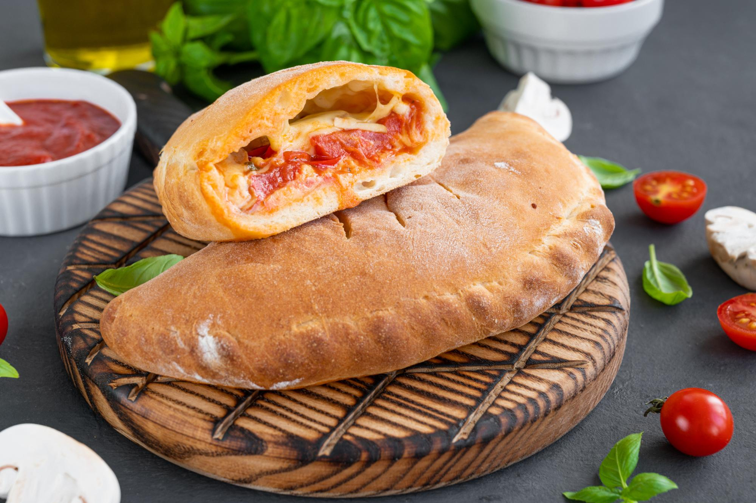 Tonys Linlithgow  Cheesy Calzones